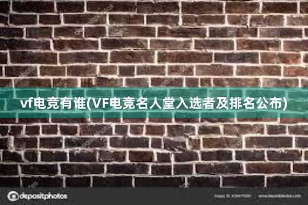 vf电竞有谁(VF电竞名人堂入选者及排名公布)